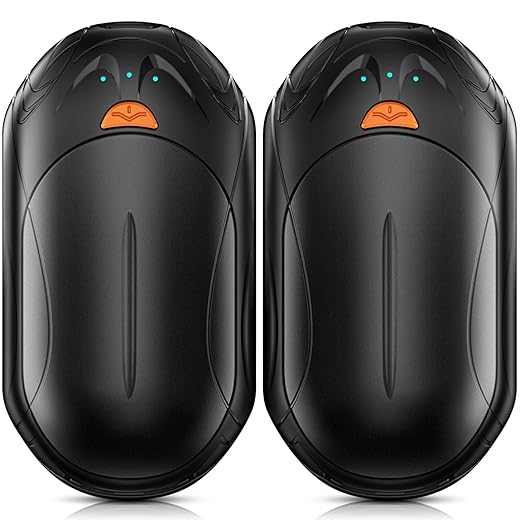 AI Hand Warmers Rechargeable 2 Pack,6000mAh Rechargeable Hand Warmer,20Hrs Long Heating Electric Hand Warmer,Portable Pocket Heater,Pocket Size Hand Warmer, Gifts for Christmas