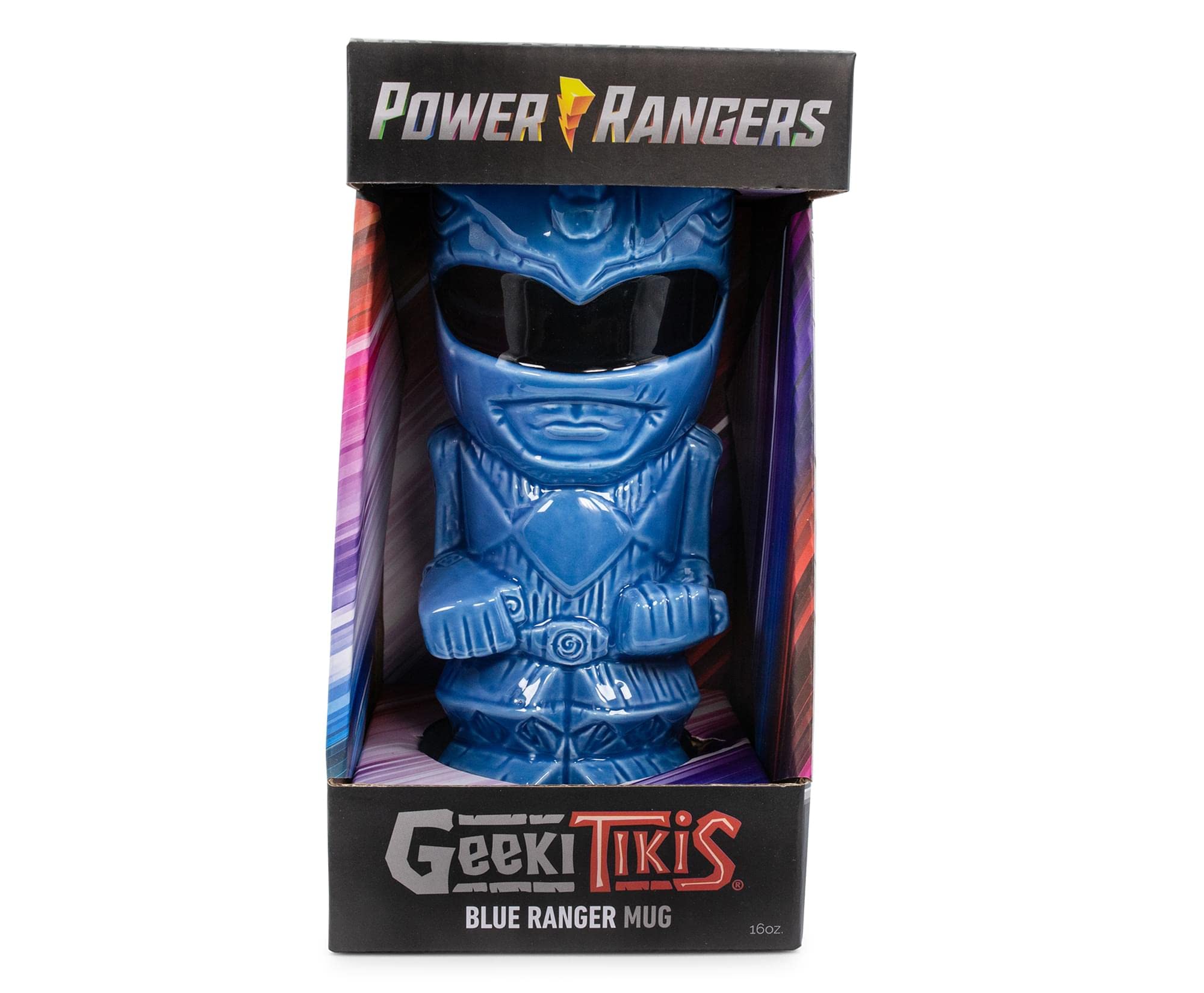 Power Rangers Geeki Tikis Blue Ranger Ceramic Mug | Holds 16 Ounces