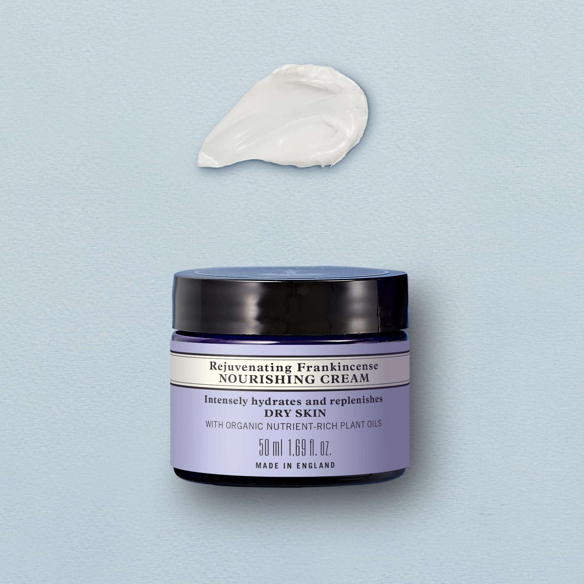 Neal's Yard Remedies Frankincense Nourishing Cream, Hydrate, Rebalance & Replenish Dry Skin, Vegan & Cruelty-Free, 1.76 oz.