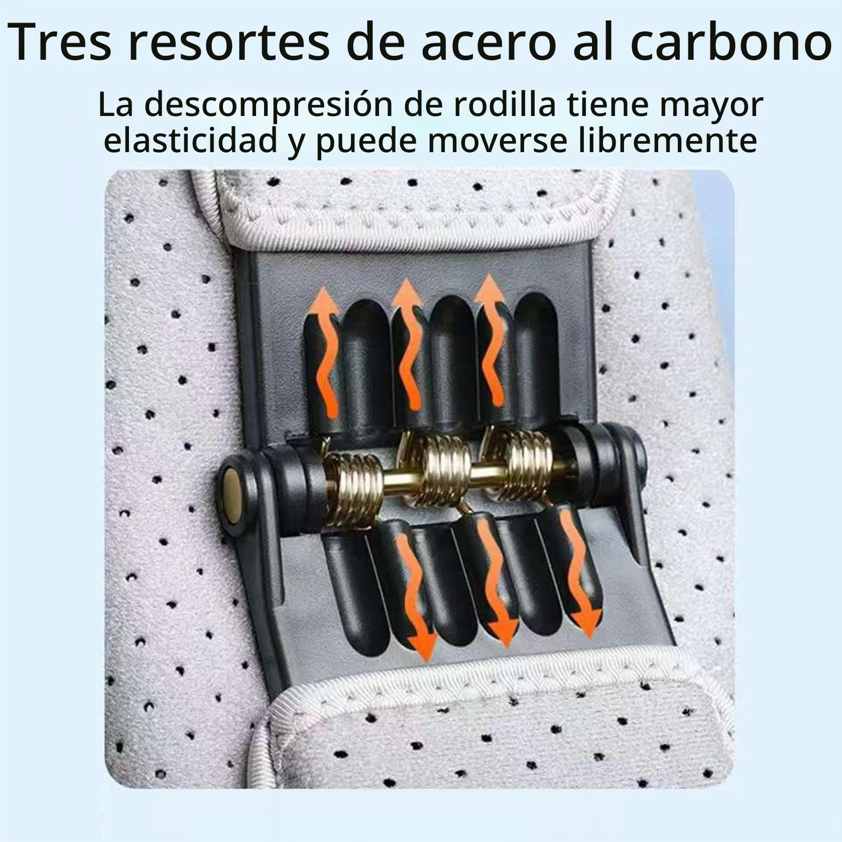 Genérico Knee Assistive Device,Knee Booster Brace Junta Soporte Spring Estabilizer,Rodillera Médica De Compresión Dolor Rodilla,Para Piernas Bajas Old Cold Leg Montañismo Squat (C)