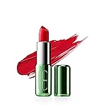 Clinique Pop Longwear Lipstick | Long Lasting, Satin, Matte + Shine, Ruby Pop, 1 Count