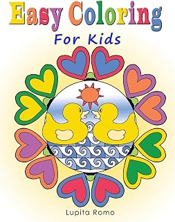 Easy Coloring for Kids: A Relaxing Coloring Book for Active Children; Full of Fun, Easy, and Relaxing Mandalas. Also Ideal for Beginners and Seniors