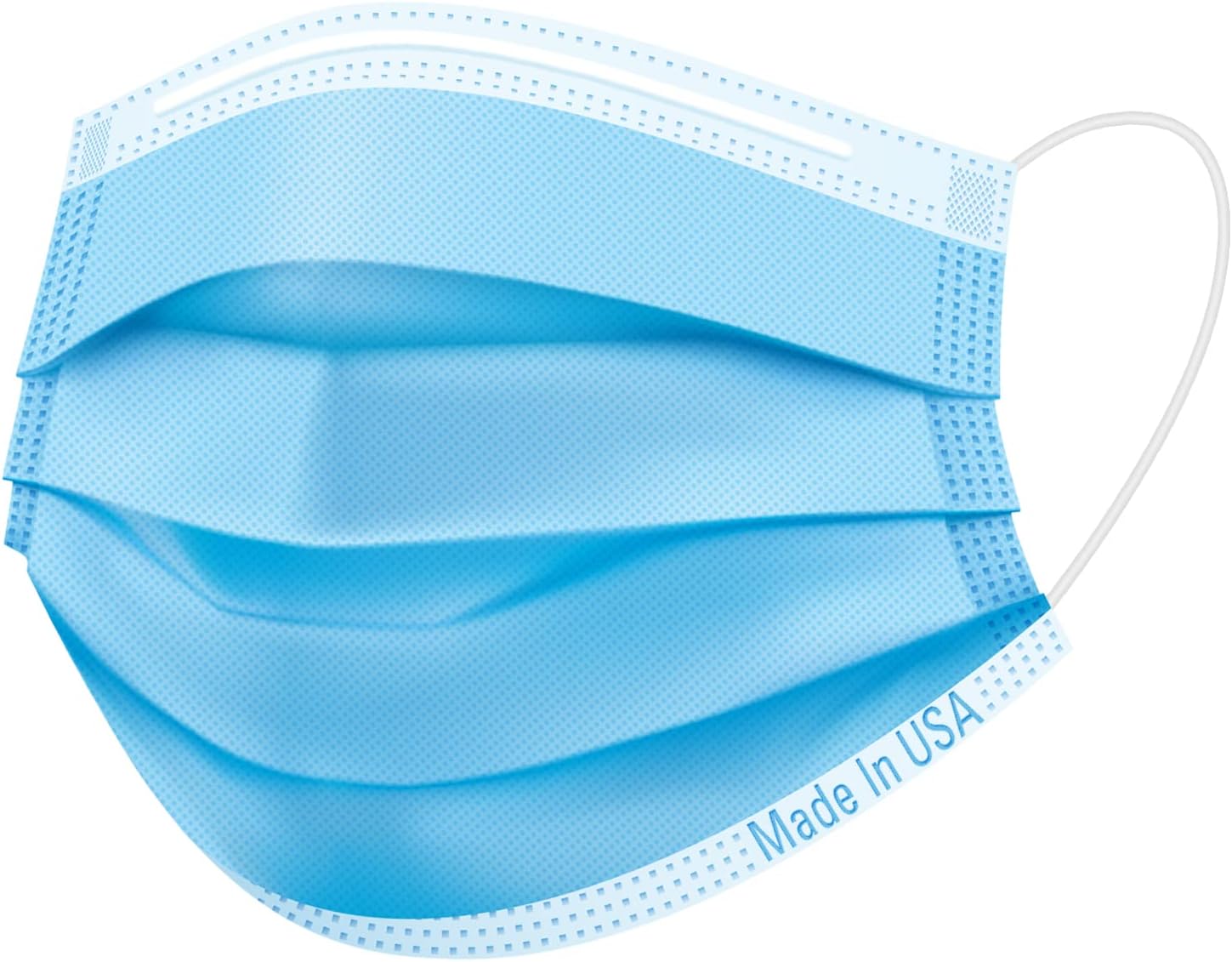 CW Horizon Made in USA Disposable Face Mask (50 Pack), 3 Layers Non-Woven Fabric Filtration, Breathable, Elastic Spandex Ear Loops, Comfortable Ergonomic Design (Orange) : Beauty & Personal Care