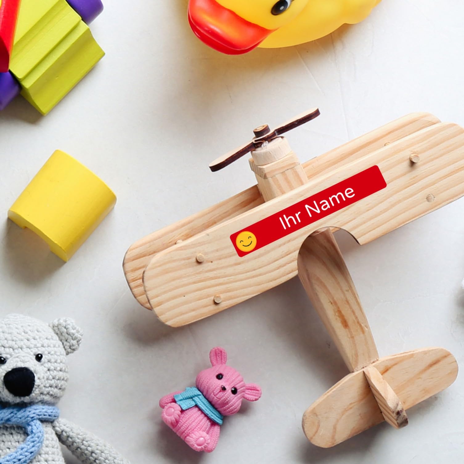 KINDER-DRUCKEREI 260 Stück personalisierte Namensaufkleber für Kinder - 3 Größen Set Mini/Mittel/Groß - Spülmaschine geeignet/Wasserfest/Kratzfest für Innen und Außen