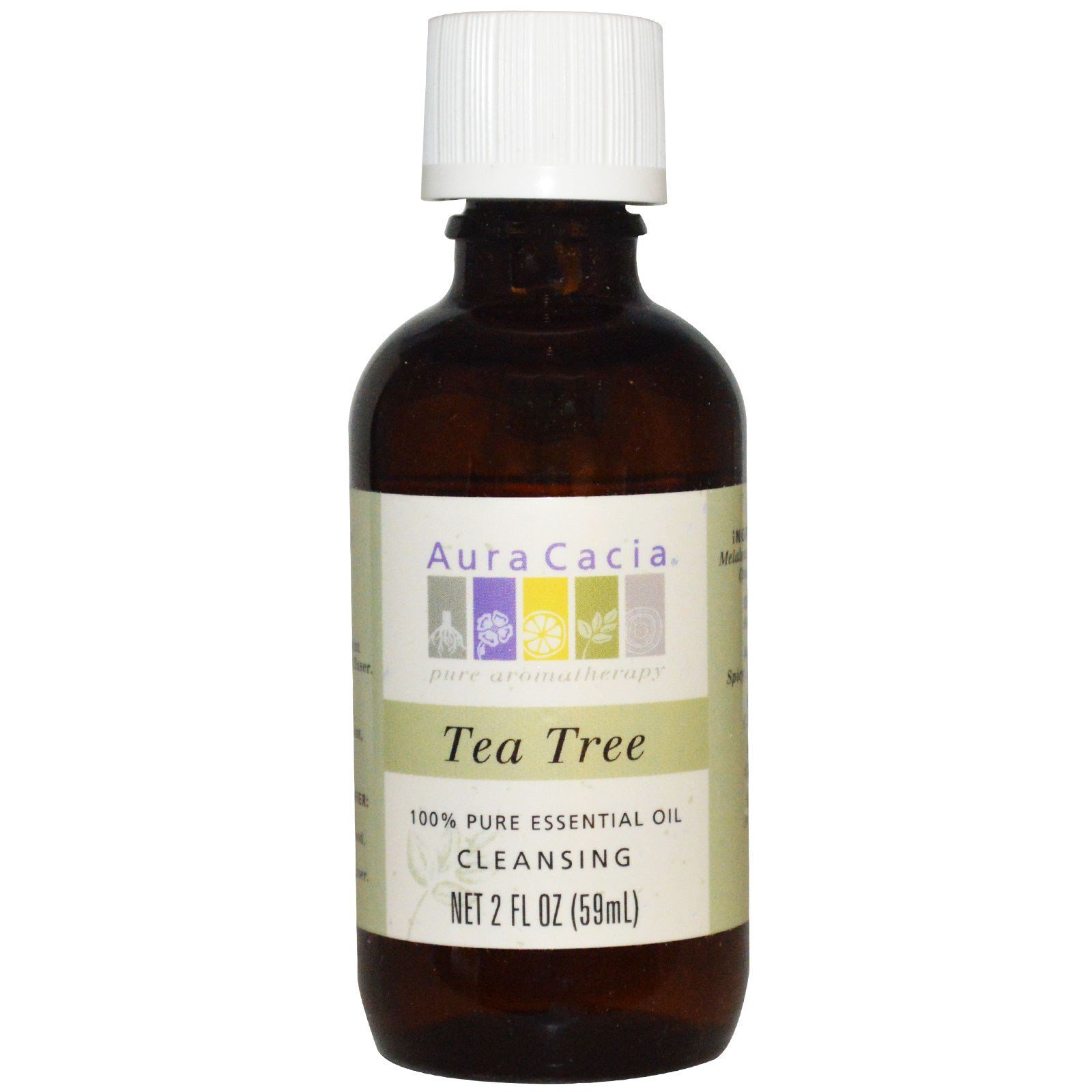 Aura Cacia 100% Pure Essential Oil Tea Tree Cleansing - 2 Oz