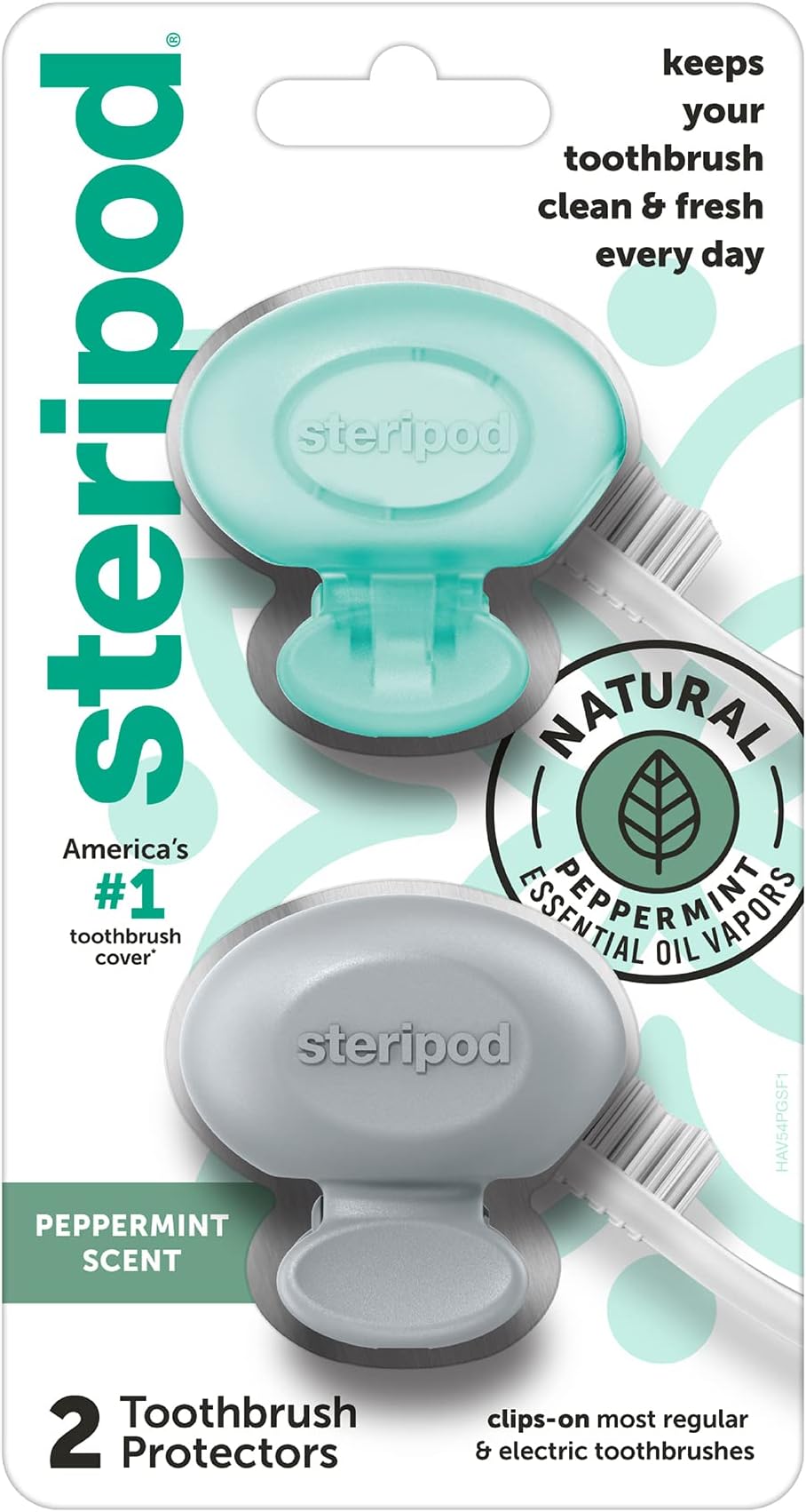 Amazon.com: Steripod Clip-On Toothbrush Protector Exclusive Multi Color ...