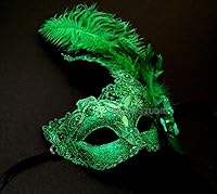 Vista 7 de MASQSTUDIO Brocado de encaje de mascarada máscara de Navidad Nochevieja Mardi Gras Party