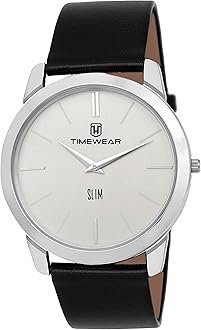 Analog Slim Two Hands Leather Strap Watches for Men