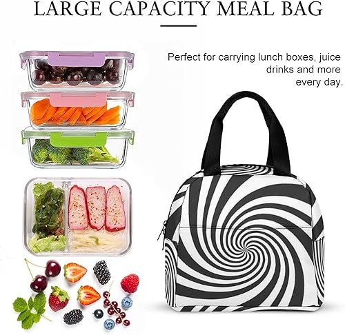 Miniatura 7 de Bolsa térmica y refrescante para el almuerzo, bolsas Bento plegables para hombres y mujeres, para trabajo, oficina, a prueba de fugas y resistente a