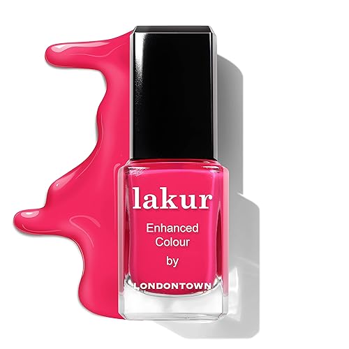 Miniatura 106 de LONDONTOWN Esmalte de uñas brillante rosa polvoriento, Bell Flower lakur, esmalte de uñas vegano resistente a las astillas, 0.40 onzas líquidas Té