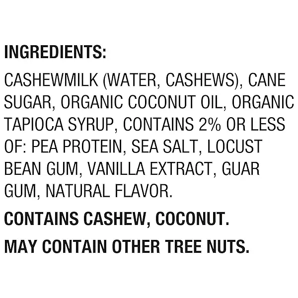 So Delicious Dairy Free Cashew Milk Frozen Dessert, Very Vanilla, Vegan, Non-GMO Project Verified, 1 Pint 3