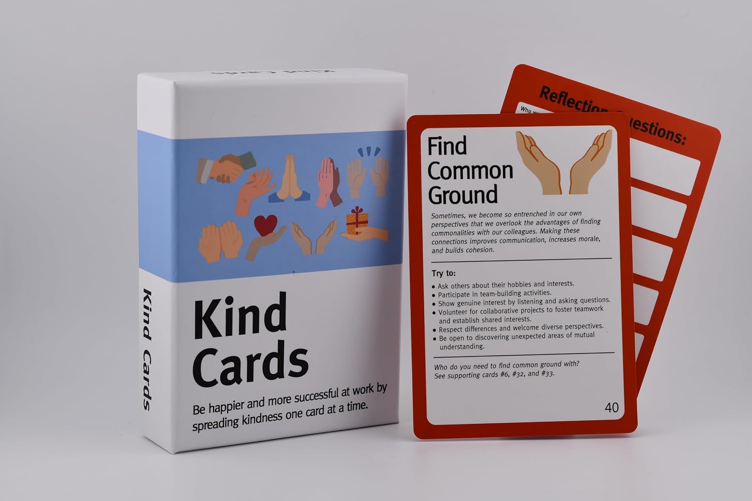 Kind Cards at Work Conversation Cards | Team Building, Leadership Development, Employee Engagement, Workplace Culture, Coaching & Mentoring