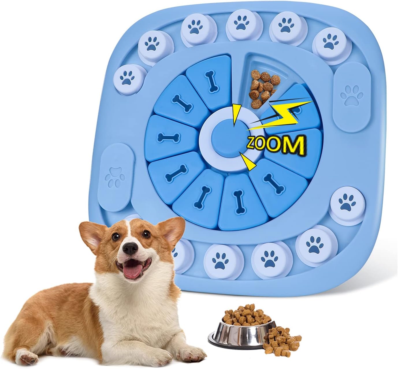 Yasons Dog Puzzle Toys for Large Dogs, Upgraded Interactive Dog Food Puzzles Toys, Pets Treat Puzzle for Mental Stimulation, IQ…