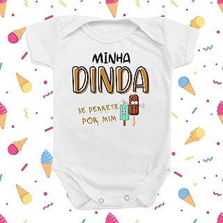 Body Roupa para Bebê Minha Dinda se Derrete Por Mim COR:BRANCA;TAMANHO:G