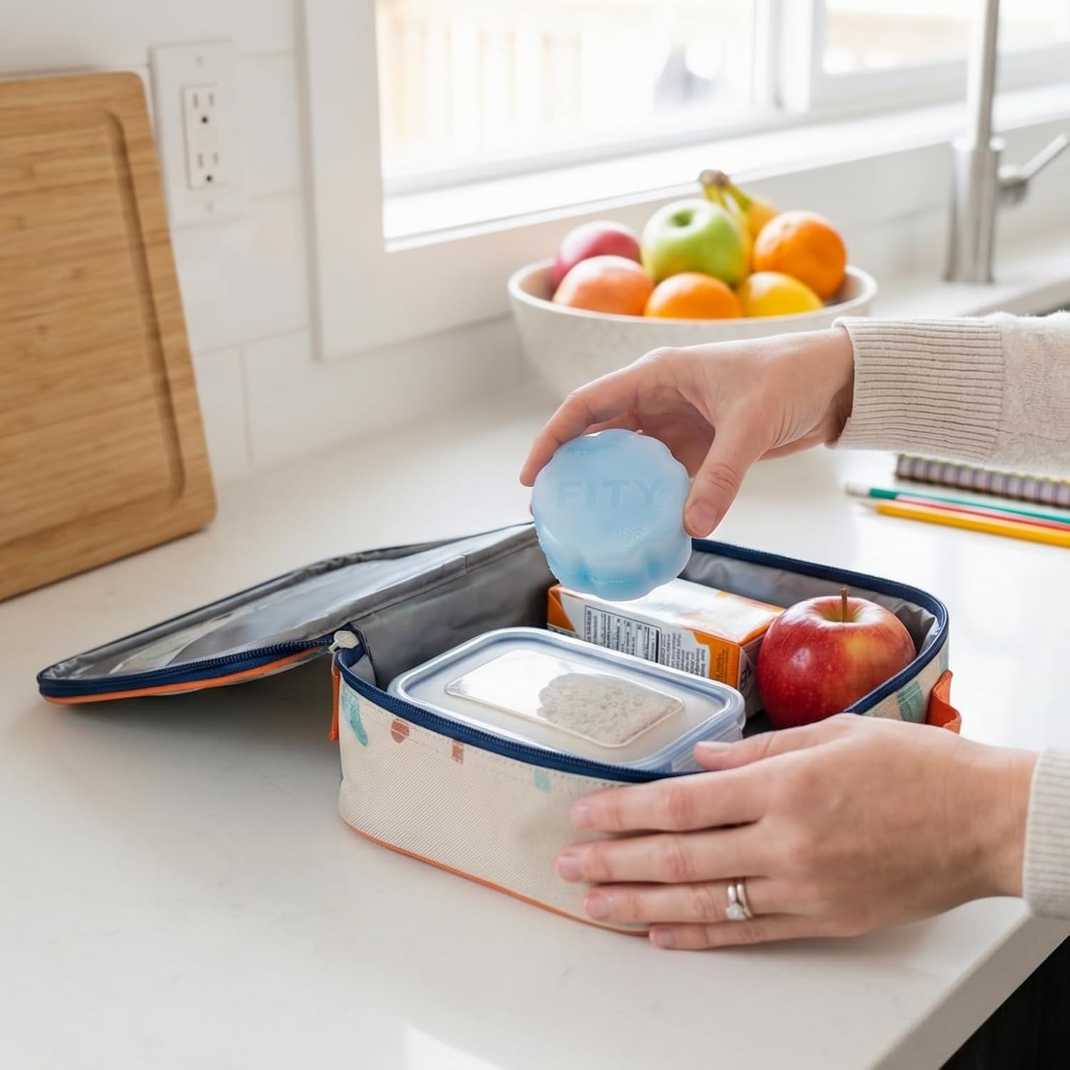 FITY Freeze The 6 Pack - A Space Saving Freezable Ice Pack use w/Lunch Boxes, Diaper Bags, Sore Muscles, 16oz can Cooler tumblers, Beach Bags, Coolers, and More.