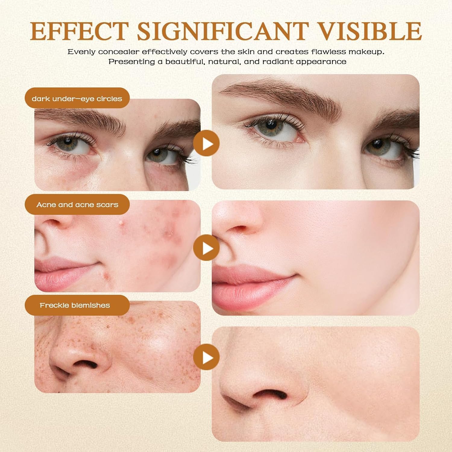 Foundation for Older Women, CC Cream Glow Foundation for Mature Skin, Moisturizing Concealer Brighten Long-Lasting (Natural) — view 7