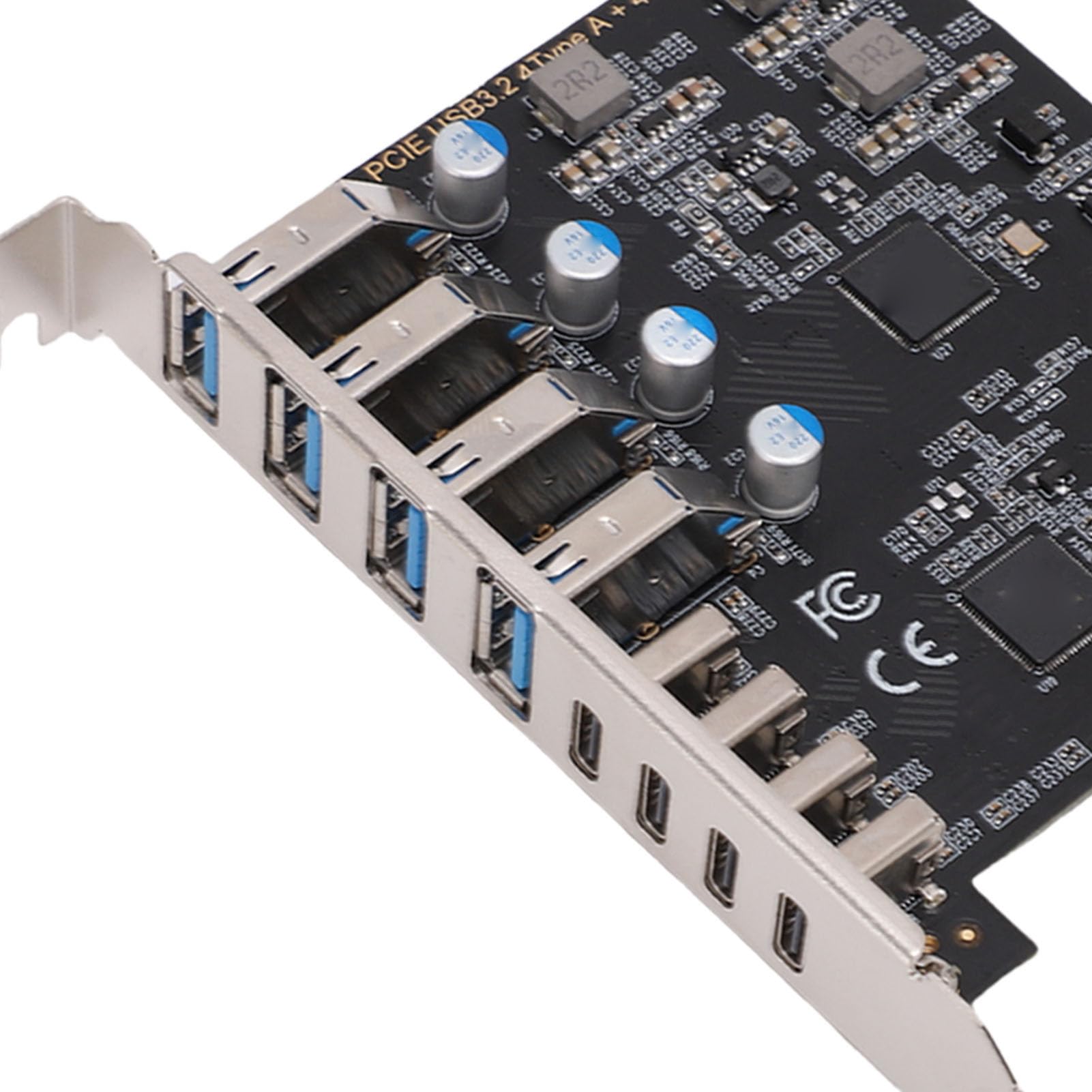 Scheda di Espansione Ad Alta velocità da PCIe a USB 3.2 Gen 2 con 8 Porte per Giochi su PC Desktop e Storage Esterno