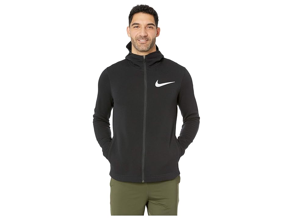 

Nike Dry Showtime Full Zip Hoodie (Black/White) Men's Workout