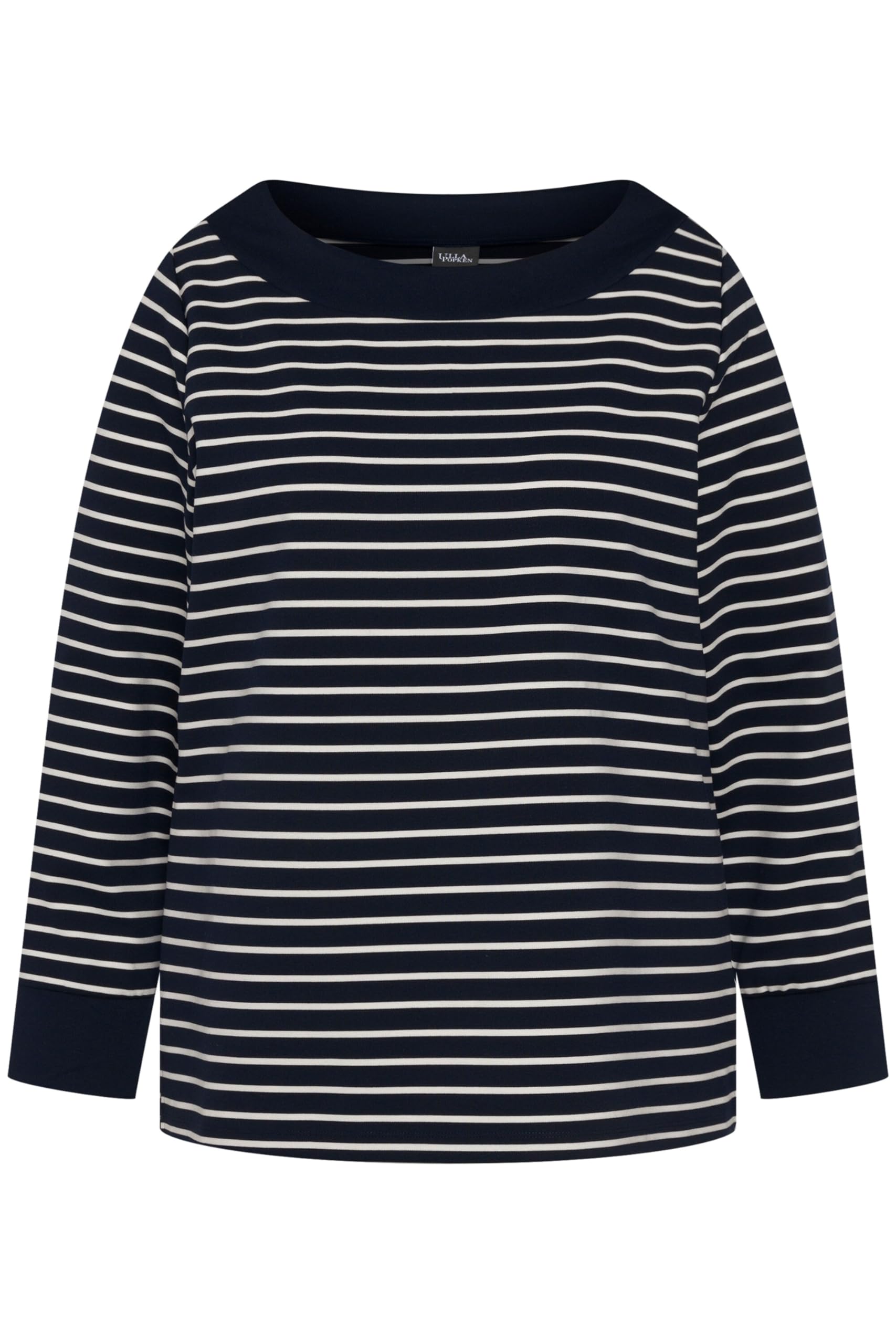 ULLA POPKEN Felpa, A Righe, Scollo A Barca, Maniche Lunghe Maglia di Tuta Donna