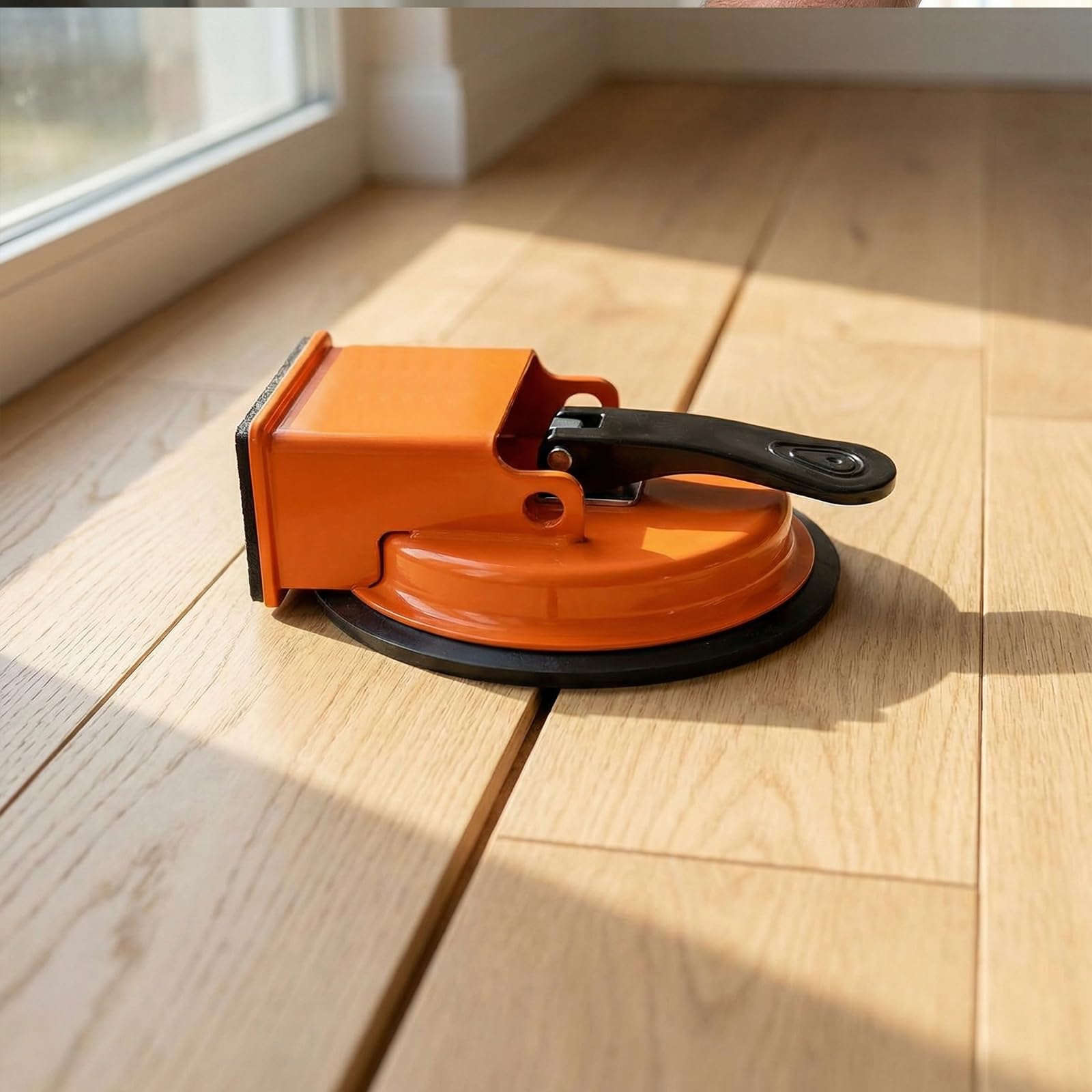 Herramienta De Alta Resistencia para Reparar Huecos En El Suelo con Ventosa - Kit Profesional De Reparación De Suelos Laminados Y De Madera para Cerrar Huecos, Orange