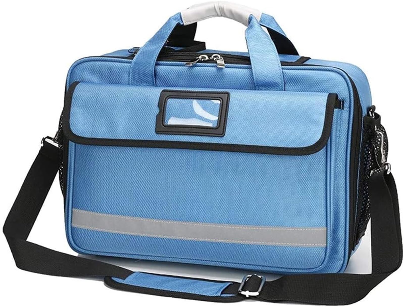 CUSMA Bolsa De Primeros Auxilios Vacía para Primeros Auxilios, EMT, EMS, Enfermera, Médico, Bolsa De Viaje, Almacenamiento De Equipos De Tratamiento De Ambulancia De Emergencia,Azul