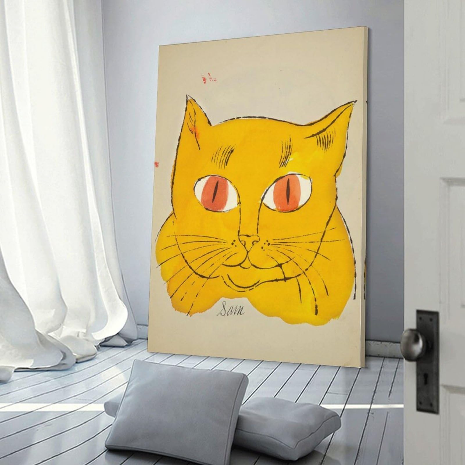 アンディウォーホル　ネコのサム　壁掛け　パネルアート 楽天市場】アンディ ウォーホル 猫 ネコ Sam アート A3 サイズ