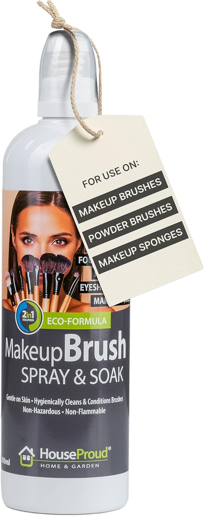 Professional 2in1 Spray or Soak Makeup Brush Cleaner Liquid 500ml