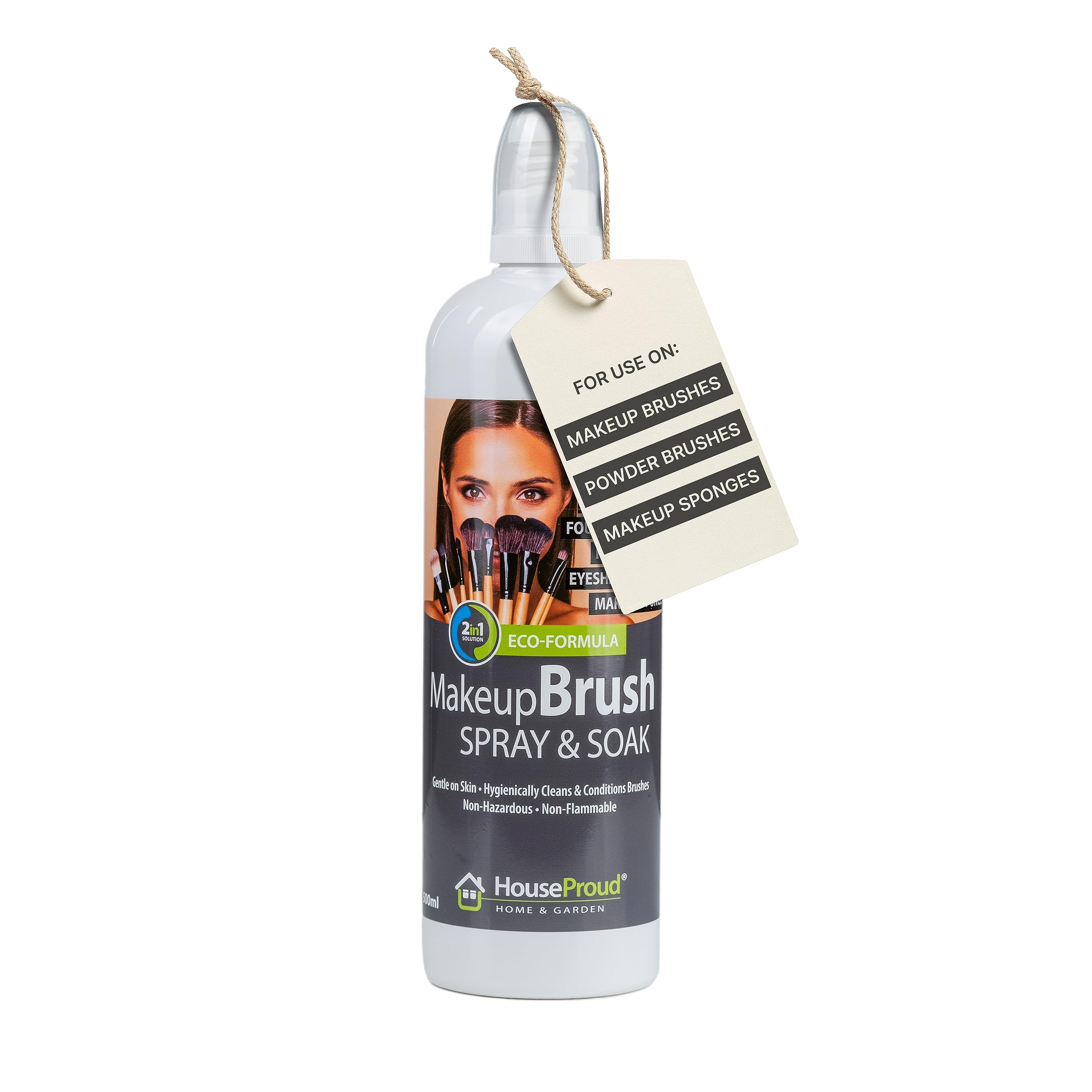 Professional 2in1 Spray or Soak Makeup Brush Cleaner Liquid 500ml