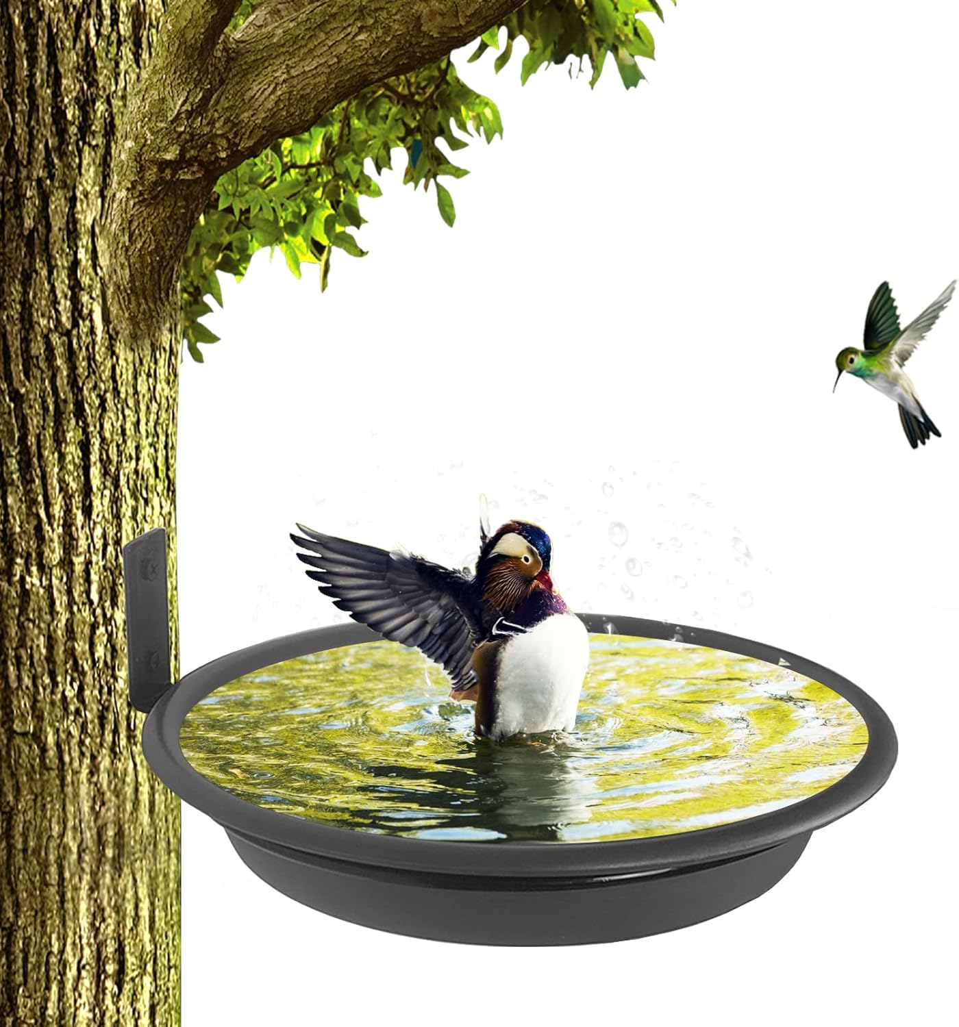 Bird Feeders Tree Mounted with Heavy Duty Sturdy Steel, 9.