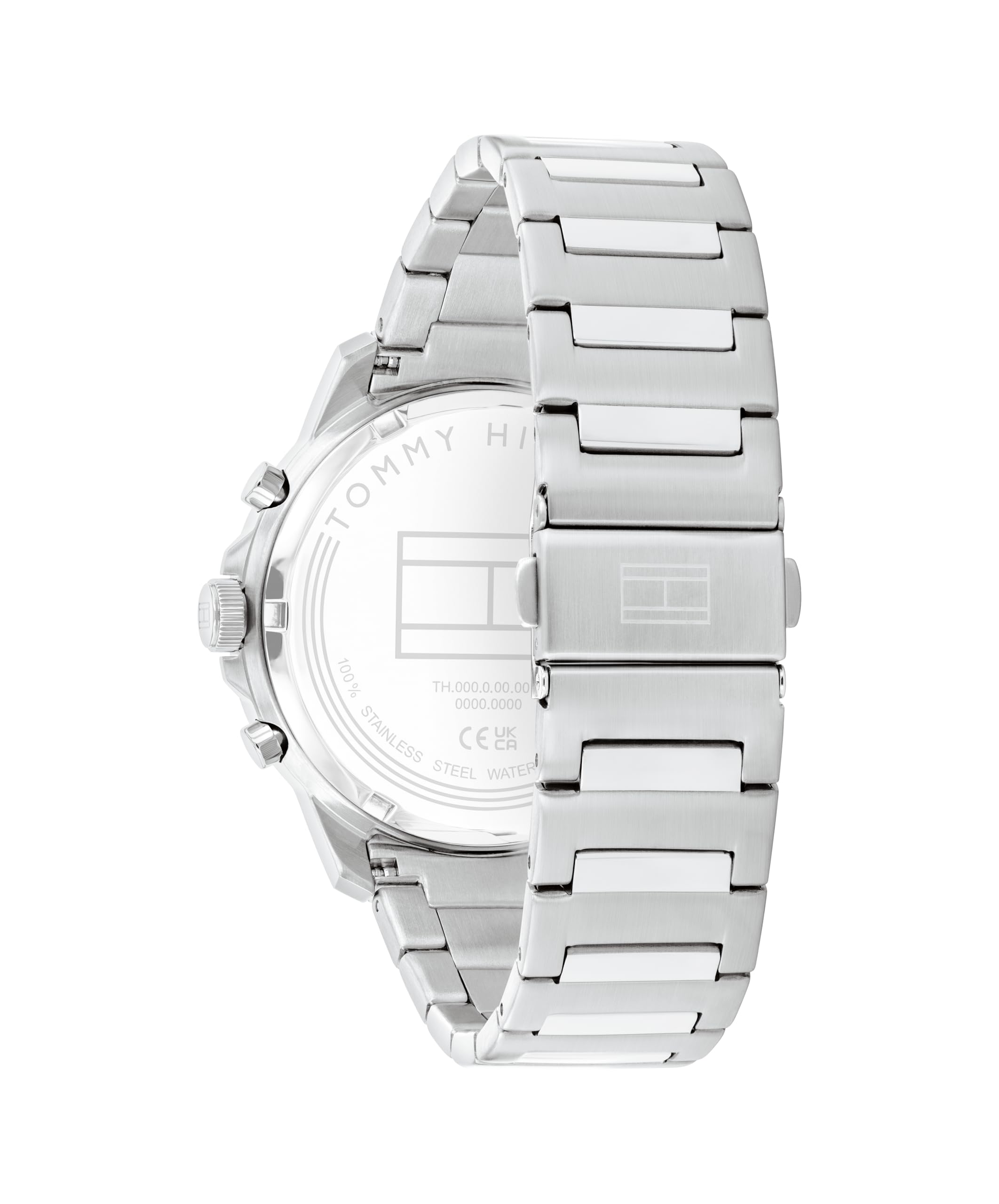 Tommy Hilfiger Multi Zifferblatt Quarz Uhr für Herren mit Silbernem oder Schwarzem Edelstahlarmband