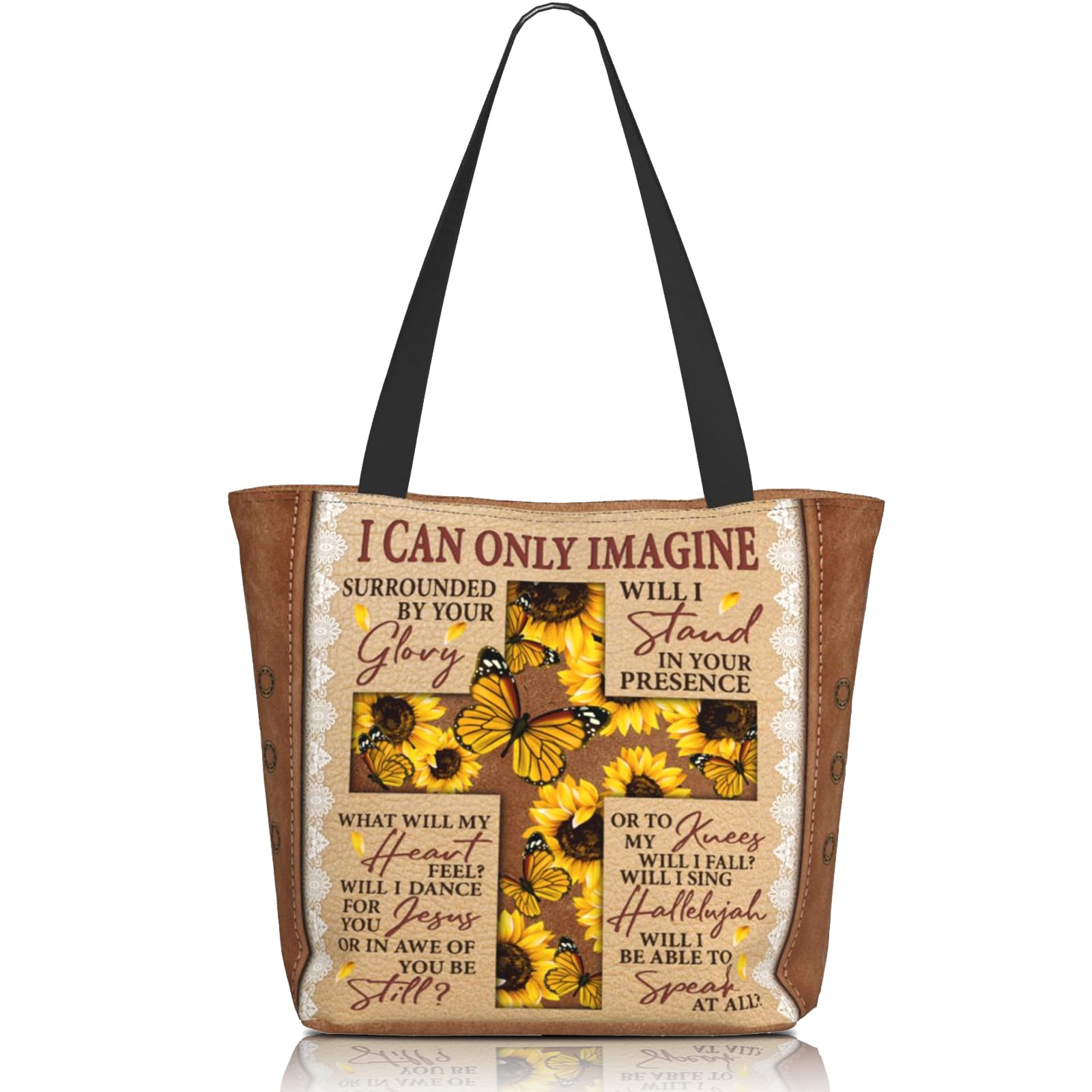 Rxenvkuz Bible Tote Bags For Women Christian Tote Bags For Women Religious Shoulder Bag Scripture Reusable Grocery Bag