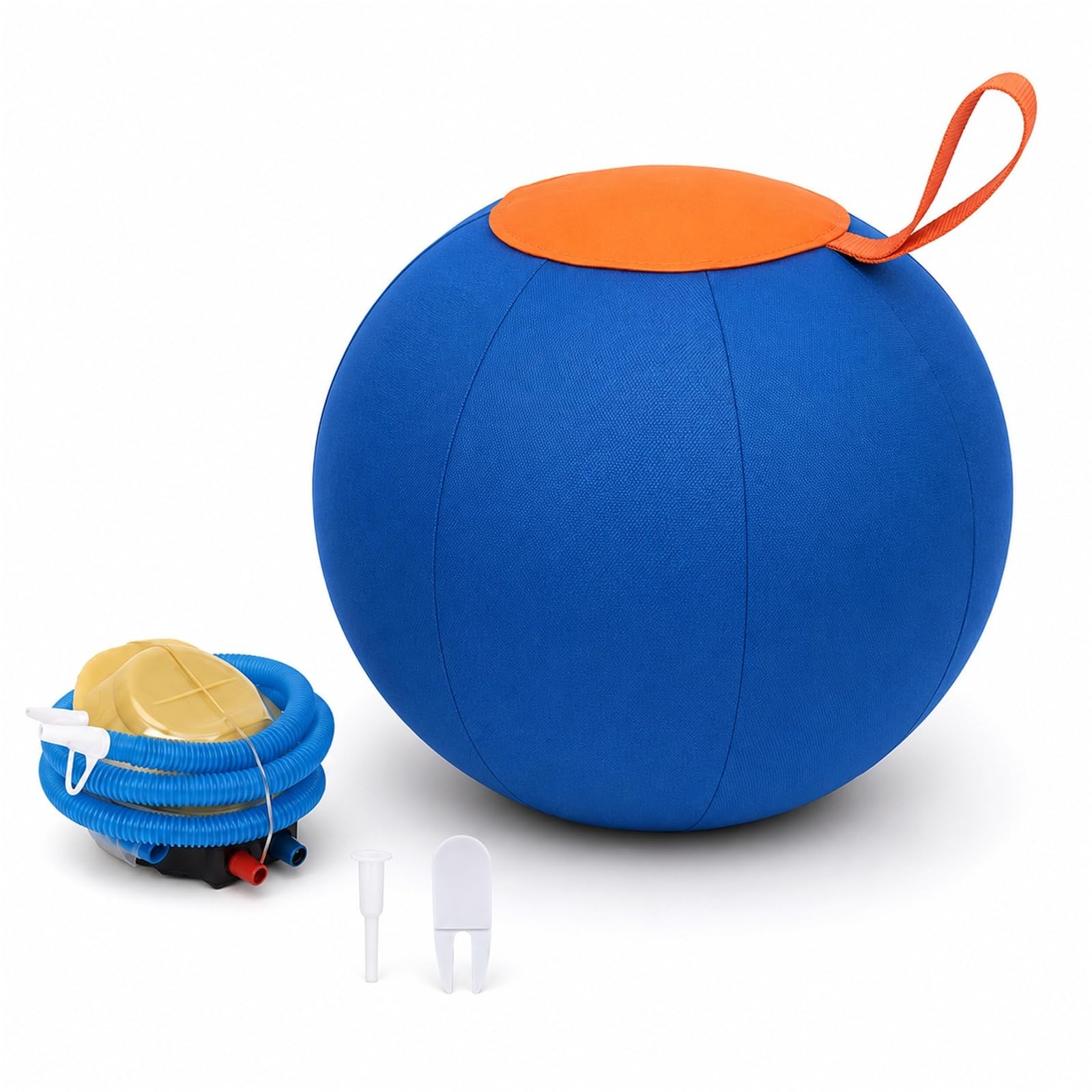 Herding Ball For Dogs Inflatable Dog Ball For Outdoor Exercise, Large 22 Inch Push-and-Chase Toy For Herding Breeds, Durable Cover With Pump Included(Medium)