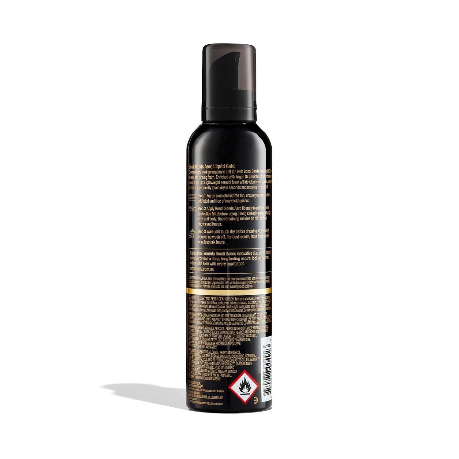 Bondi Sands Aero Self Tanning Foam | Lightweight + Fast-Drying Aerosol Formula Gives Skin a Hydrated, Long-Lasting Bronzed Glow | 7.61 Oz/225 mL