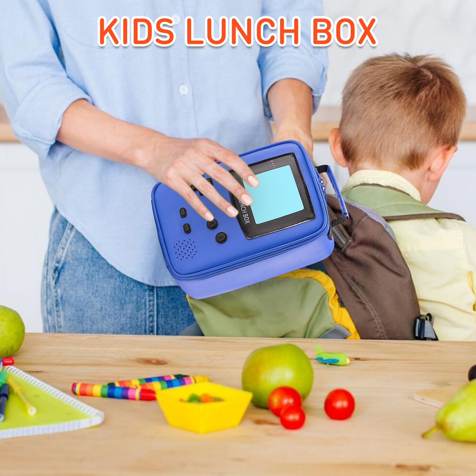 Borsa Pranzo Termica Preppy Per Ragazze E Donne – 11L, Scomparti, Tracolla, Design Trapuntato Rosa - 2