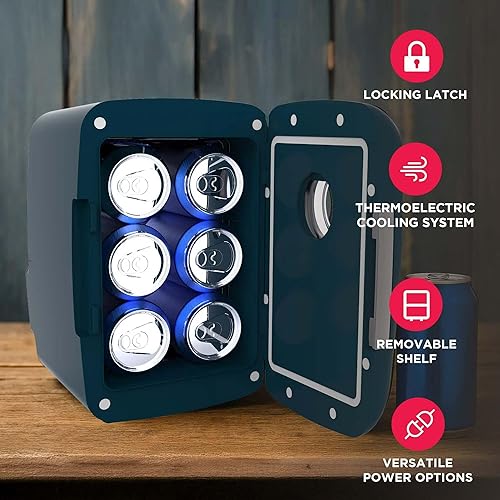 Miniatura 3 de Frigidaire Mini refrigerador personal compacto y portátil, capacidad de 4 litros, enfría seis latas de 12 onzas, 100% libre de freón y respetuoso