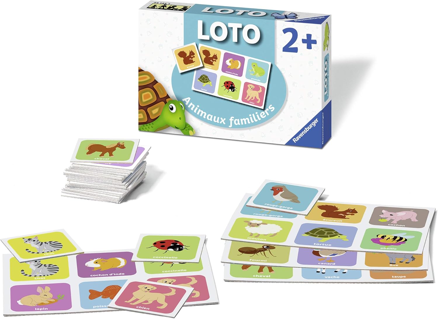 Ravensburger Loto des Animaux Familiers : Jeu Educatif dès 2 Ans - Développe l'Observation & la Mémorisation - Image détaillée