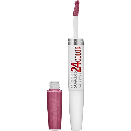 MAYBELLINE SuperStay 24 - Lápiz labial líquido de 2pasos, labial altamente pigmentado de larga duración con bálsamo hidratante, color rosa (Infinite