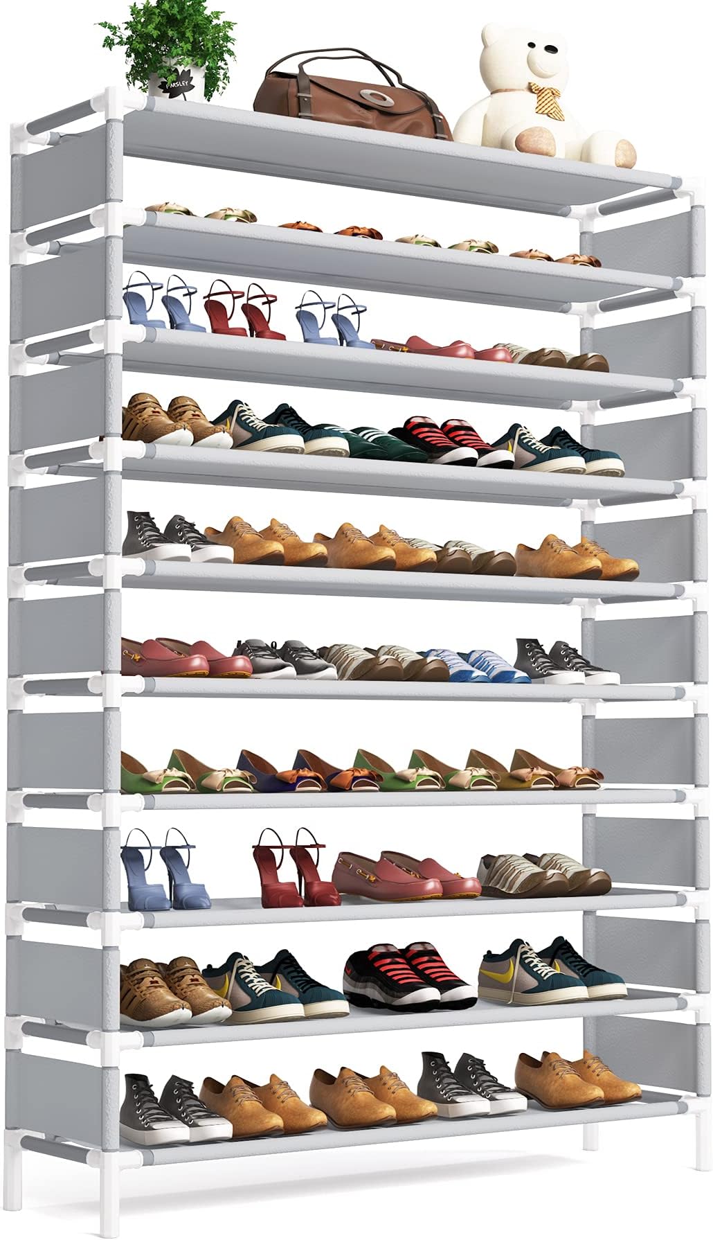 Tribesigns 10 Tier Shoe Rack - Extra Large Shoe Shelf for 50 Pairs