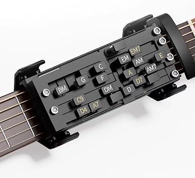 Guitar Chord Presser, Guitar Chord Trainer, Guitar Aid Chords Trainer for Beginners, Guitar Starter Chord Learning System, Guitar Aid Learning Tool Accessories