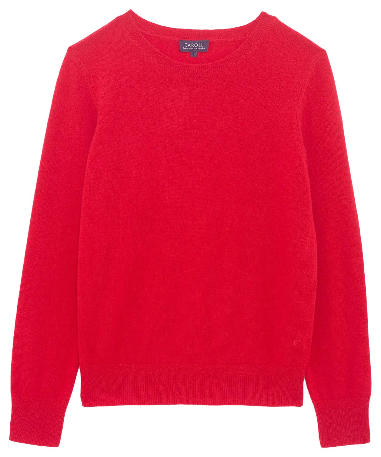 Caroll 242K-MAGDA2 - Jersey de Cachemira para Mujer, Rojo, Talla XS