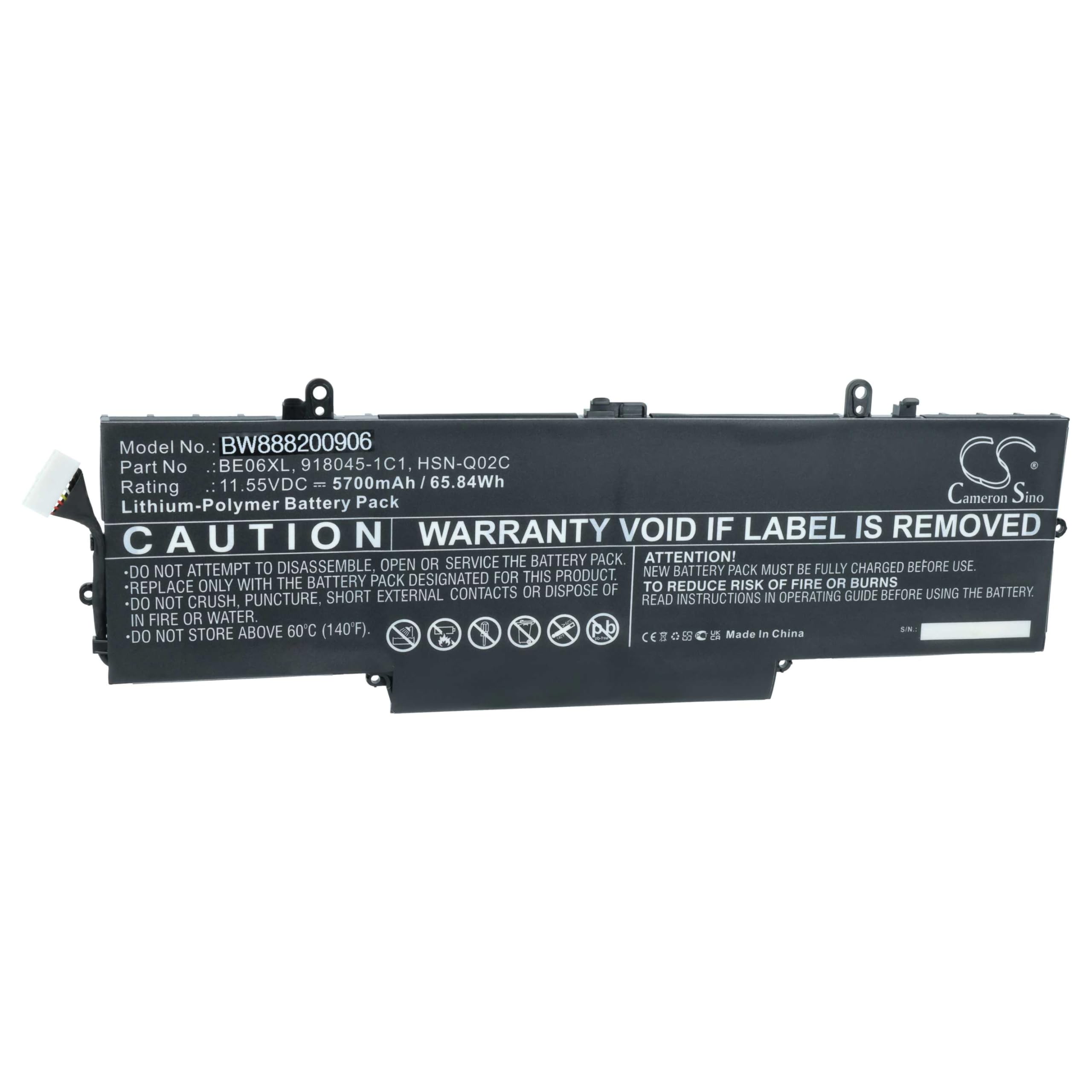 vhbw Batería Compatible con HP EliteBook 1040 G4 (2YG59PA)