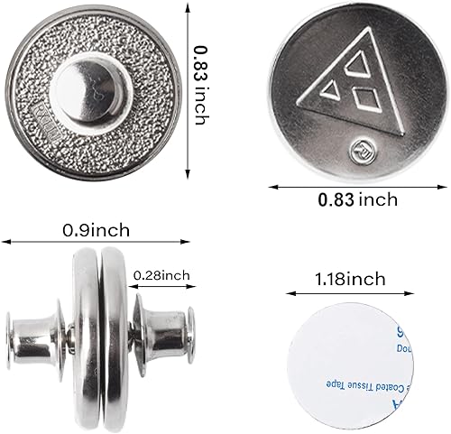 Miniatura 3 de 8 pesas magnéticas para cortina de ducha con tachuelas traseras, mantiene los forros de cortina cerrados y apretados a las paredes laterales, clips