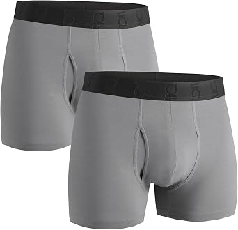 Mens Underwear Boxer Briefs 2/4 Pack, Soft Comfortable Cotton Underwear