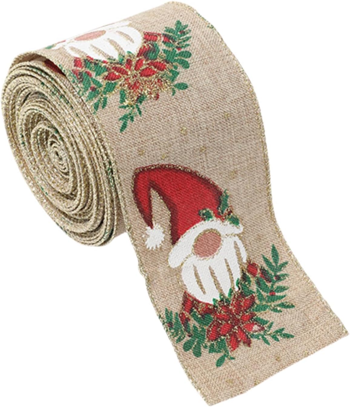 High Heel Christmas Ribbon Gift Wrapping Ribbon Garland Burlap Ribbon Atmosphere Decor for Festivals, Snowman High Heel