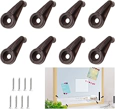 Qjaiune Paquete de 20 clips de retención para ventana de vidrio, color marrón, soporte de puerta de vidrio, soporte de panel de gabinete, clips de fijación de pantalla, kit de retenedor de puerta de