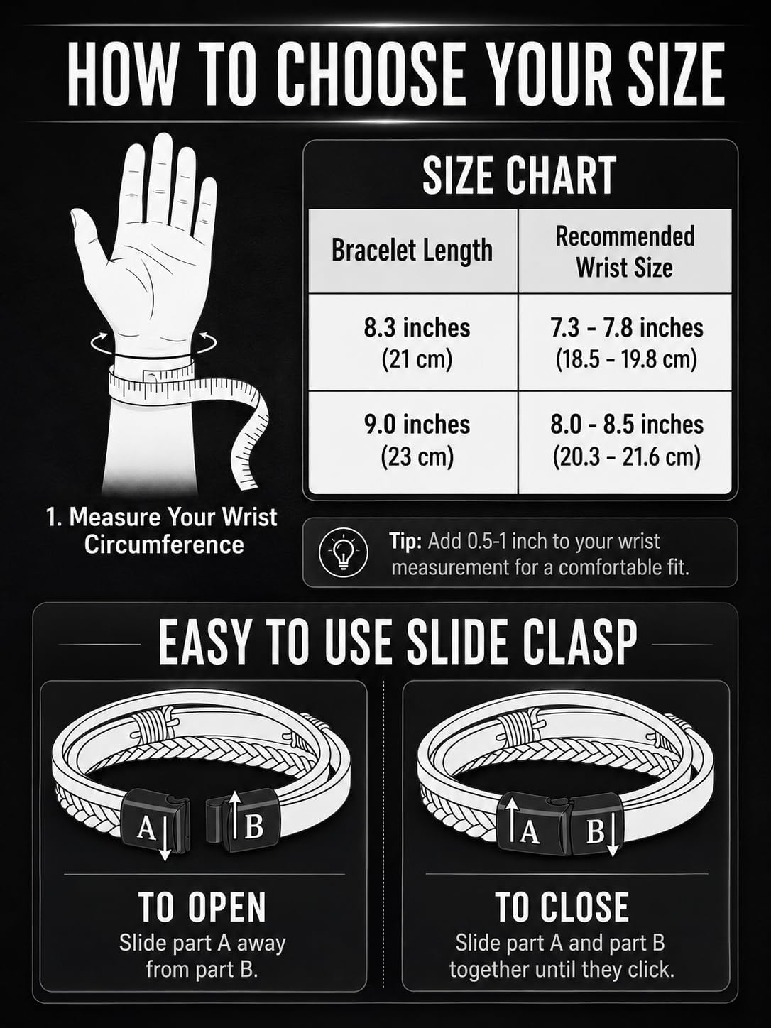 Mens Leather Cross Bracelet Braided Multi Layer Wristband with Stainless Steel Clasp - Christian Religious Gifts for Him(Brown/Black/Blue)