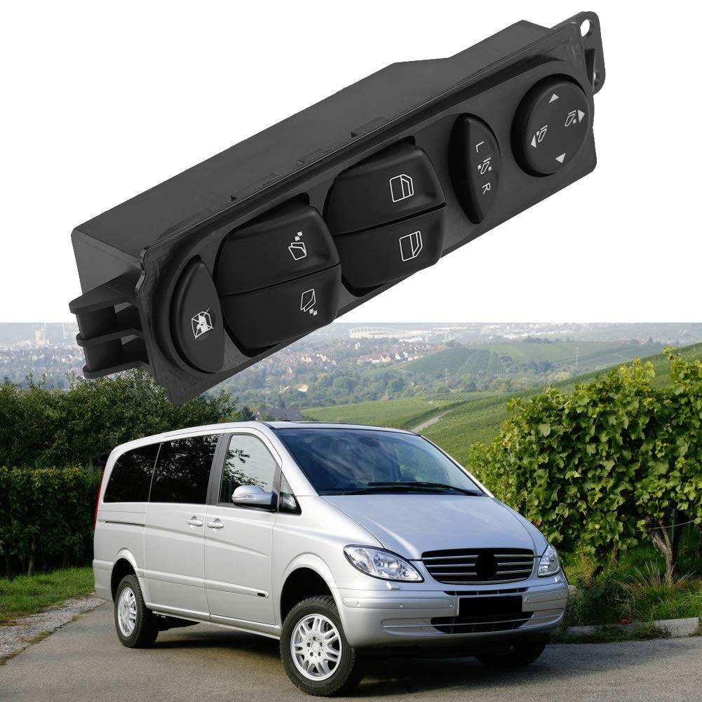 Interruttore Finestrino, Alzacristallo, Regolatore Di Potenza Interruttore Finestrino Comando Alzacristallo Elettrico Per Mercedes Benz Viano Vito W639 A6395451313 Forte E Robusto