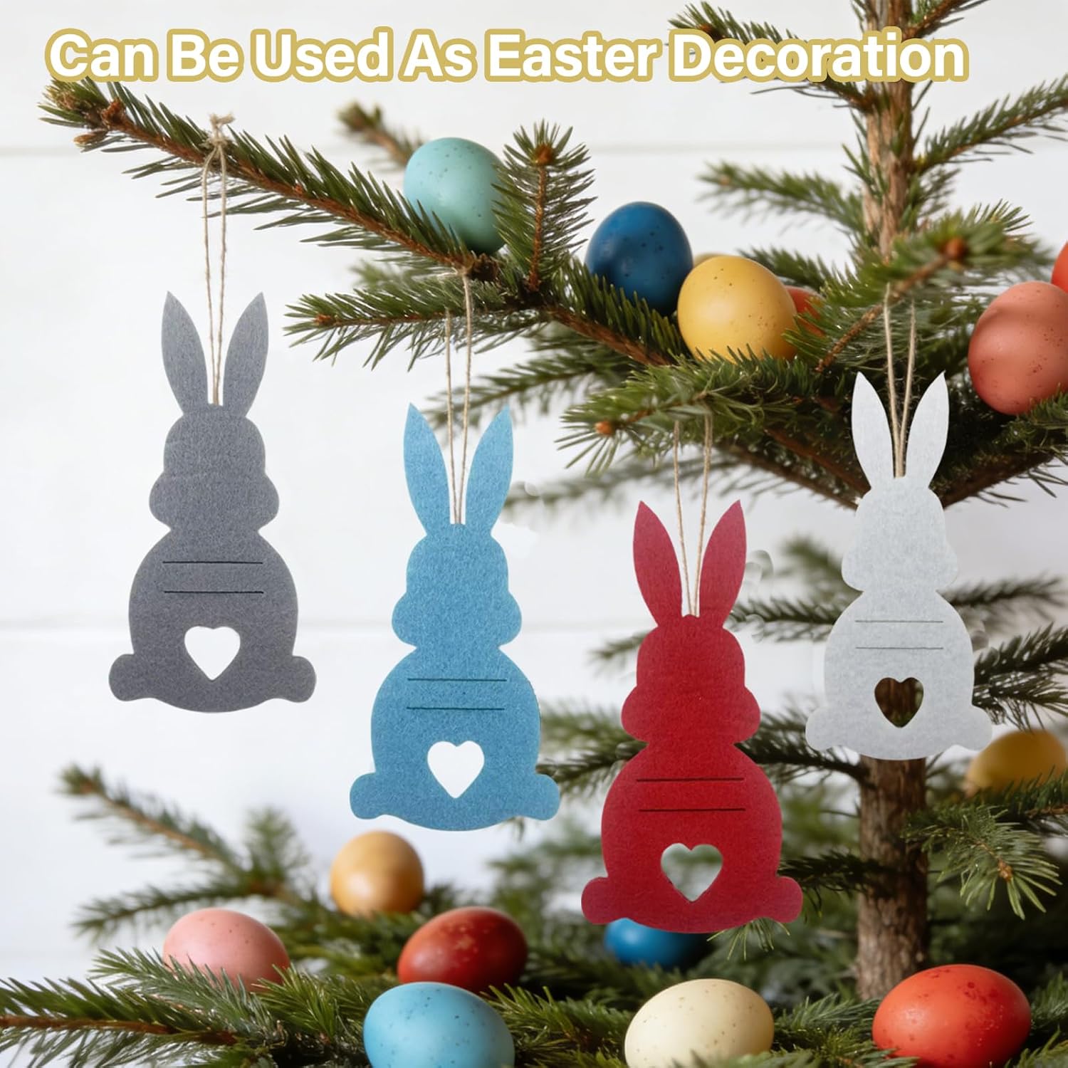 Pack of 8 Easter Money Gifts, Funny Easter Bunny Felt Decorations, Money Gift Packaging Made of Felt for Easter, Easter Gifts to Give as a Gift for Money, Easter Gift for Children Adults (Colourful)