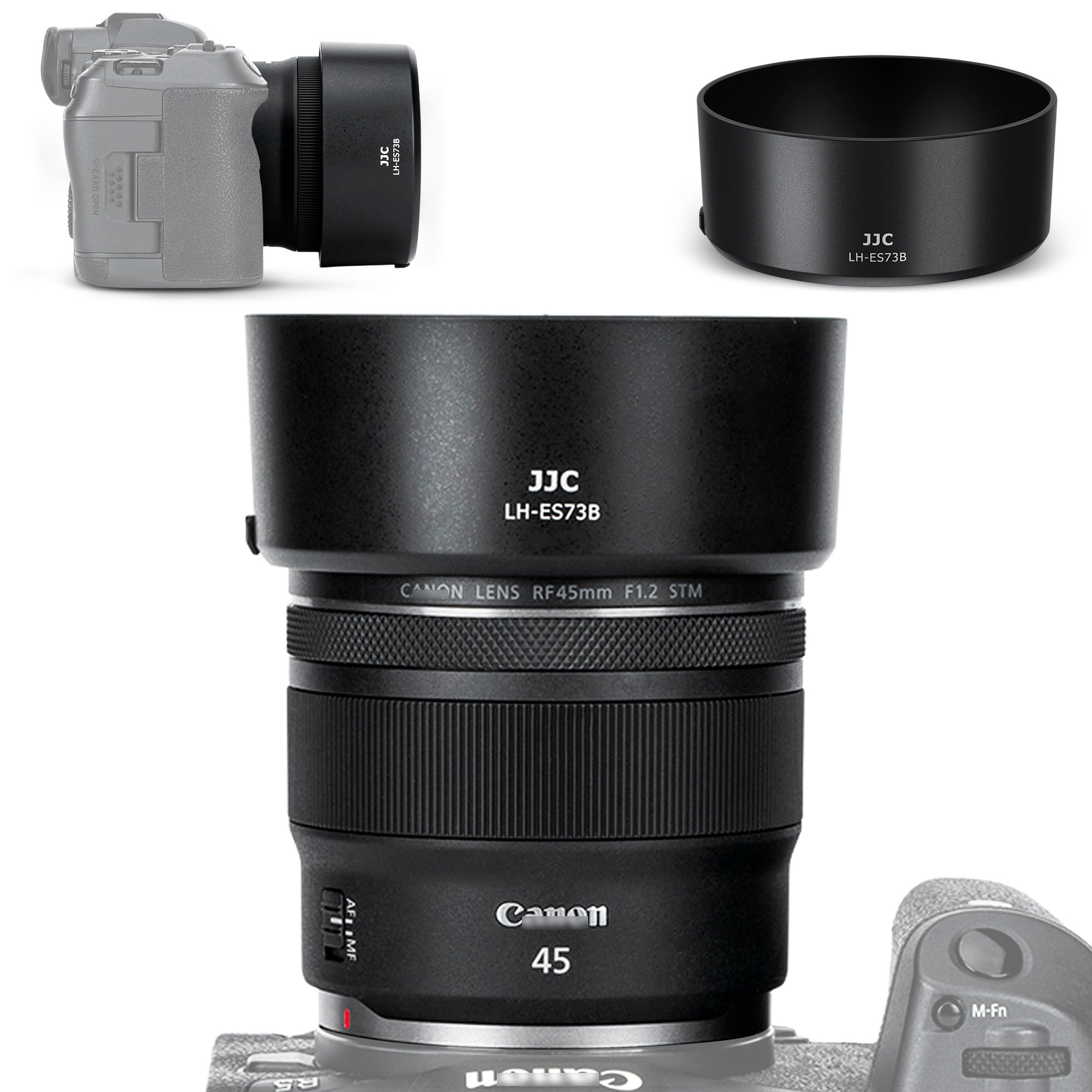 Amazon | JJC ES-73B 可逆式 レンズフード Canon RF 45mm F1.2 STM