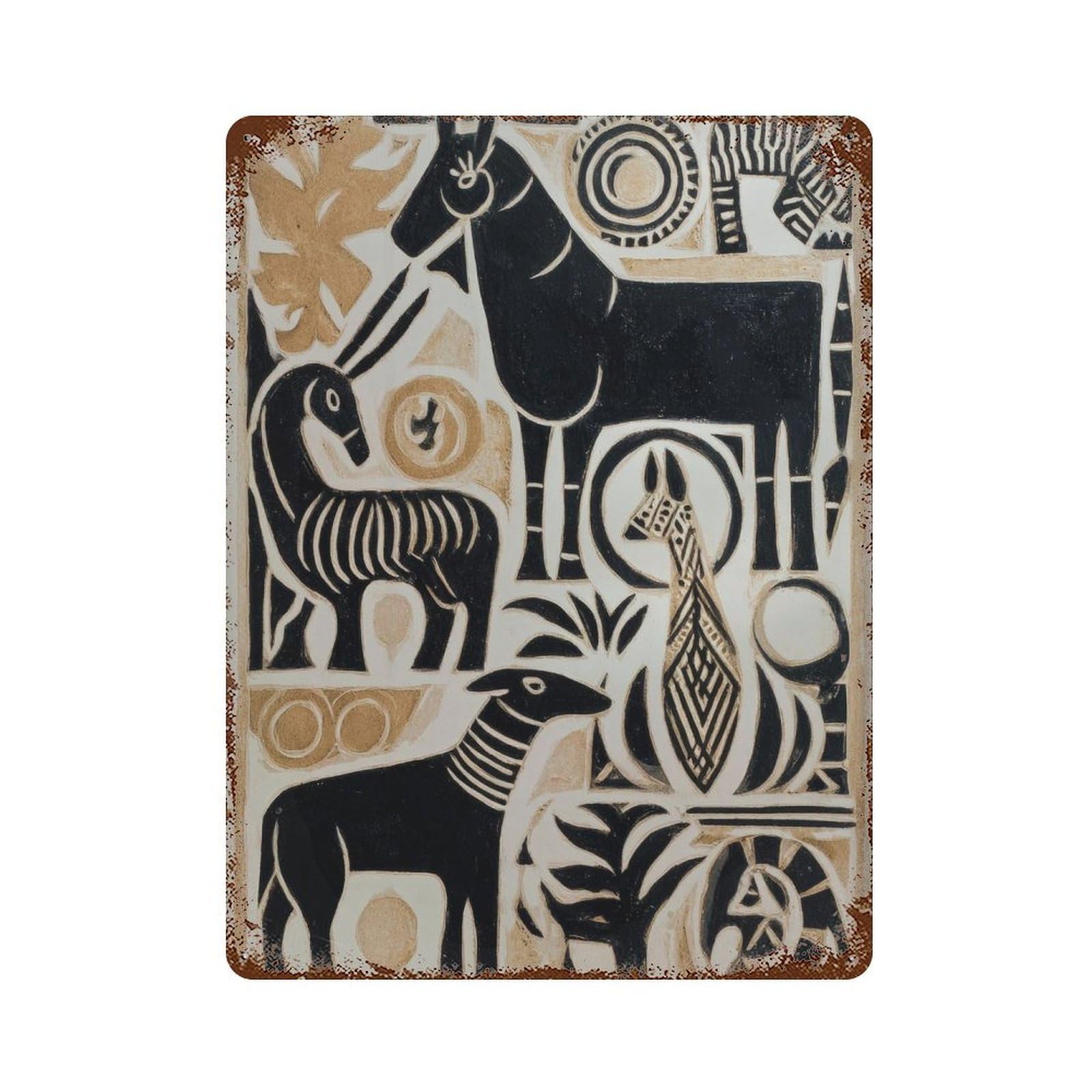 xiaoxiaoshen Traditional Mexican Animals1 Wall Decor Art Metal Tin Poster Modern Home Decor Art Home Bar Shop Decorations Vintage Sign 40x30cm